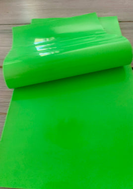 Neon green patent