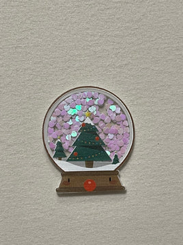 Christmas tree snow globe shaker