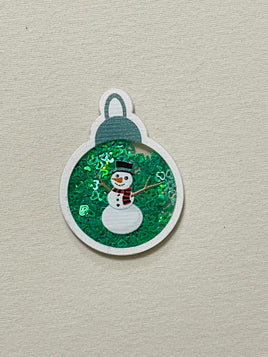 Snowman ornament shaker