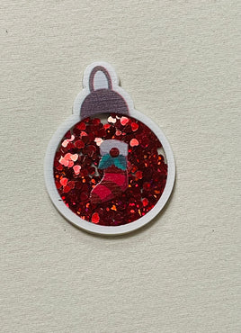 Christmas stocking ornament shaker