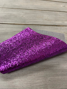 Chunky purple glitter