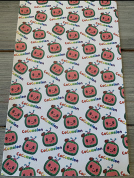 Melon printed vertically