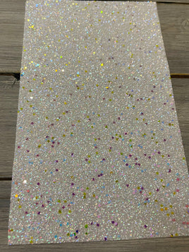 White chunky confetti glitter