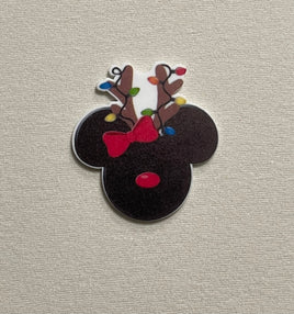 Christmas mouse resin