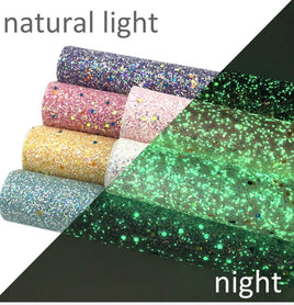 Glow in the dark chunky glitter set