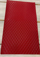 
              Red patent embossed
            