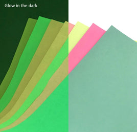 7 sheet glow in the dark neon solids