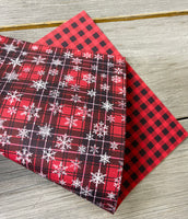 
              Double sided plaid snowflake
            
